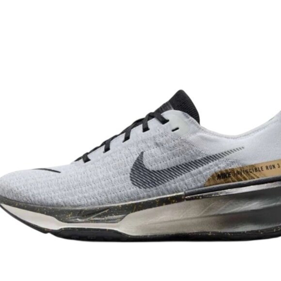 Nike ZoomX Invincible Run 3 Mens Running Shoes Szie 10 White/Gold IB2756 100 NEW - Picture 1 of 7